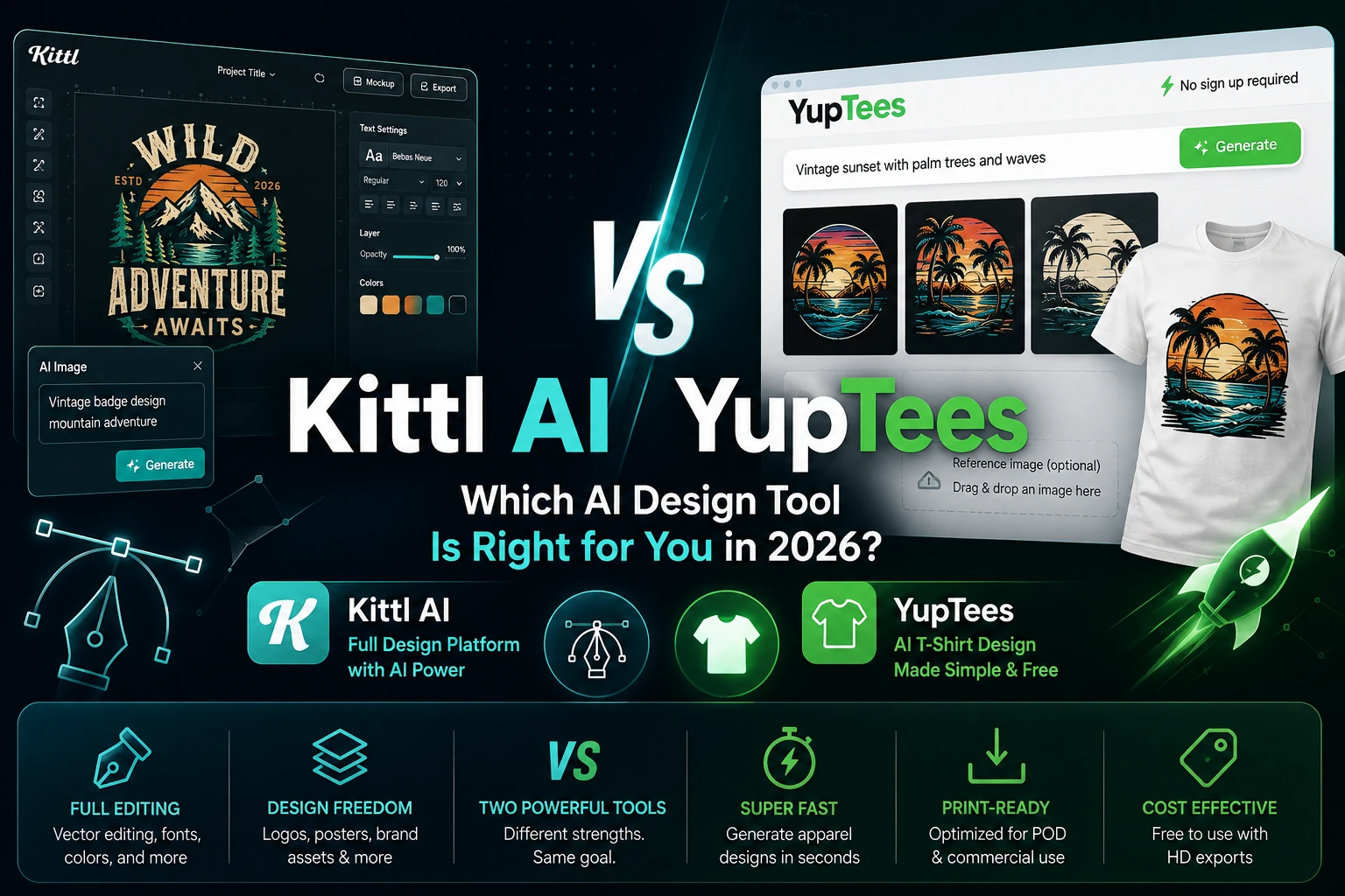 Kittl AI vs YupTees